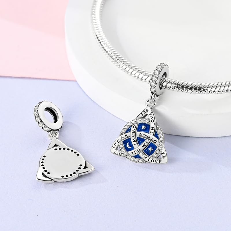 DATOUQI Queen Happy Birthday Hot Air Balloon Family Puppy Charm 925 Sterling Silver Charms for Bracelets and Necklaces Mother's Day Charms for Women - Image 3